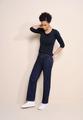 Basic T-Shirt mit 3/4 Arm 42 - Deep Blue