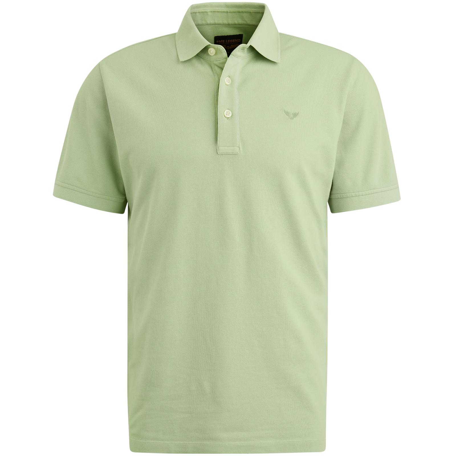 pique garment dye Grün XXXL