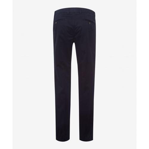 Style Jim-s 54 Flatfronthose, Herrenhose, Leicht geschwungene französischen Vorderhosentaschen, Leistengesäßtaschen, Tresortasche in rechter Seitentasche, Zusätzliche Coinpocket, Hochwertiger Reißverschluss, Ergonomische Passform, Regular Fit, Gerader Beinverlauf, Perfect Cut (niedrige Leibhöhe) - Perma Blue