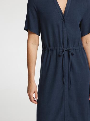 SLFVIVA-DAMINA SS ANKLE SUN DRESS NOOS 42 Normal geschnitten - Dark Sapphire