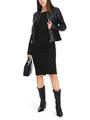 Kleid mit Wickeleffekt 36 - Black