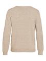 VIRIL O-NECK L/S  KNIT TOP - NOOS Braun XXL