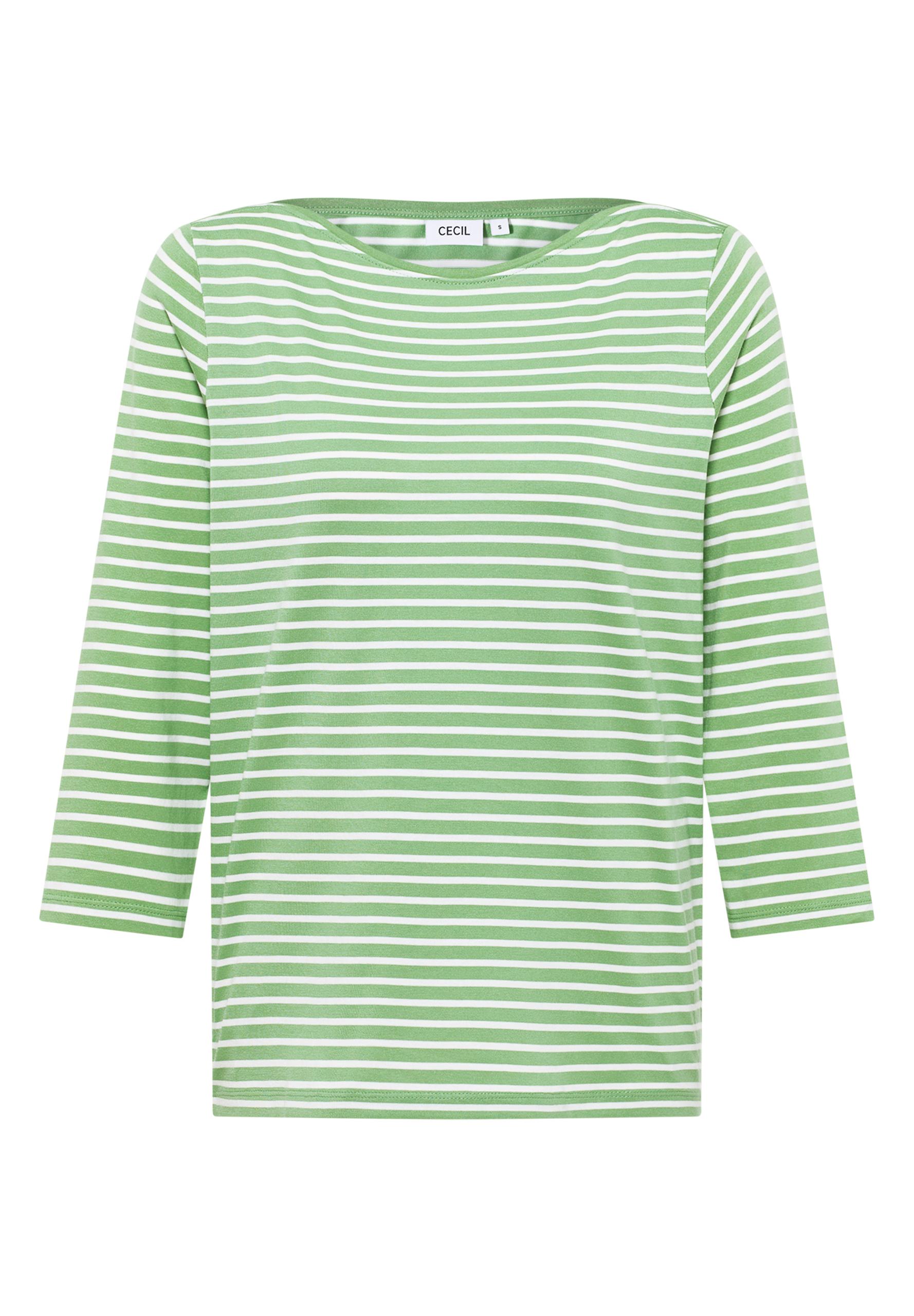 Gestreiftes Shirt M - Fennel Green