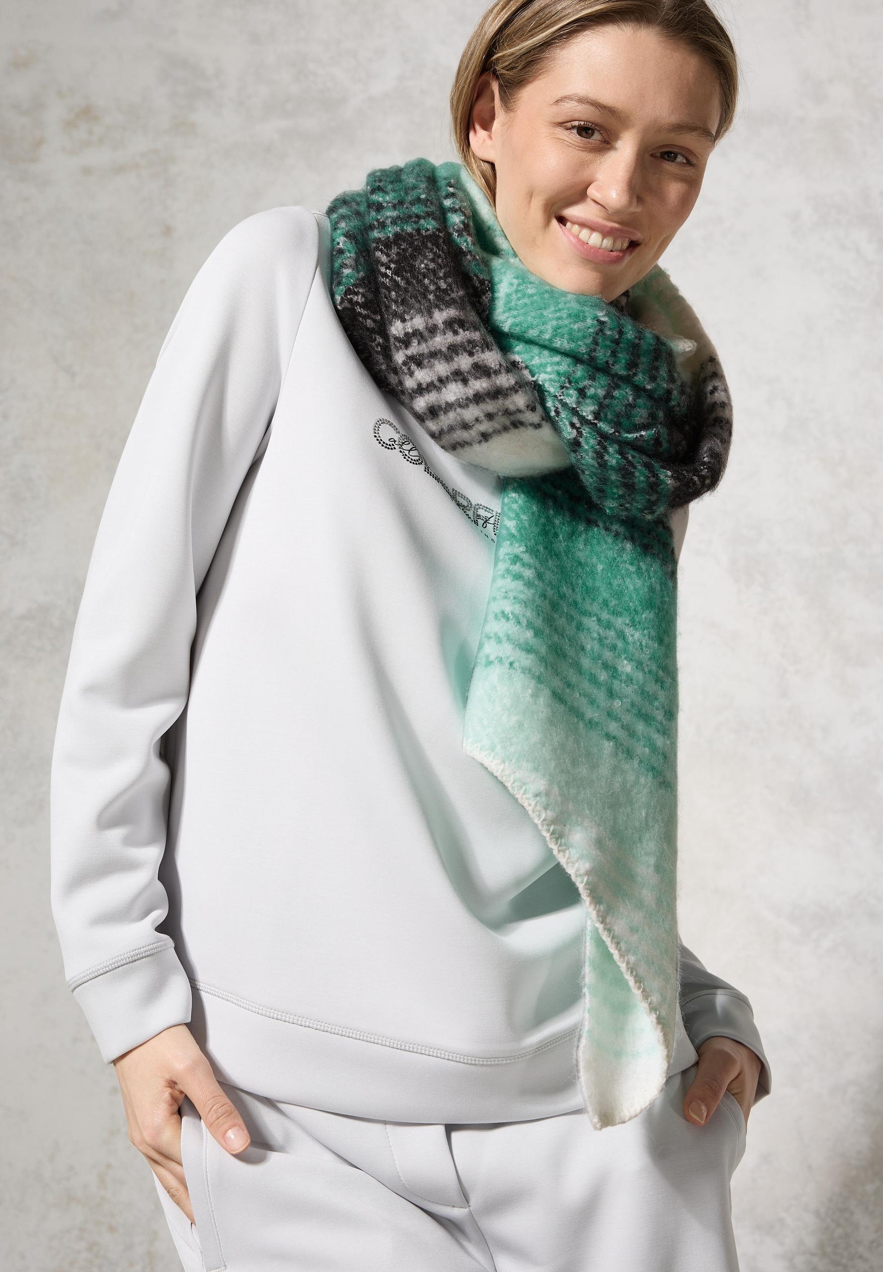 Gestreifter Schal A - Aventurine Green