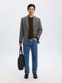 SLH196-STRAIGHT BEN KORI JEANS NOOS 32/34 Gerade geschnitten - Medium Blue Denim