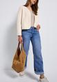Teddy-Jacke mit Knopfleiste 38 - Tusk Cream