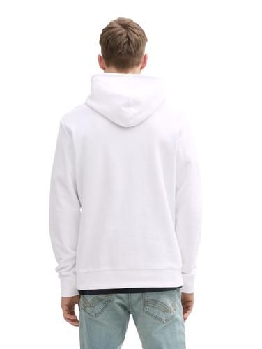 Hoodie Sweatshirt aus Baumwolle XL Regular Fit - White