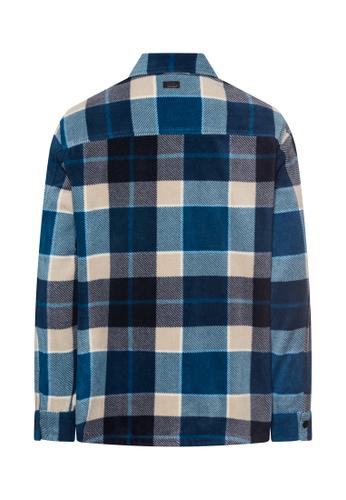 Overshirt mit Taschen M Relaxed Fit - Aqua Blue