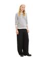 Sweatshirt mit Streifenmuster M Slim Fit - Blue White Structured Stripe