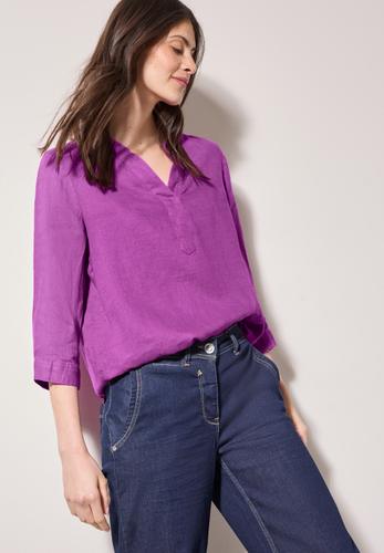Leinenbluse S - Magenta Lacquer