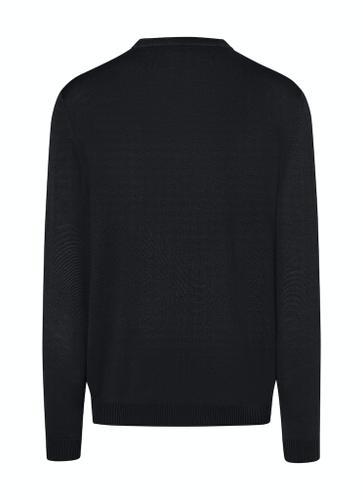 Pullover Rundhals 1/1 Arm Schwarz 60