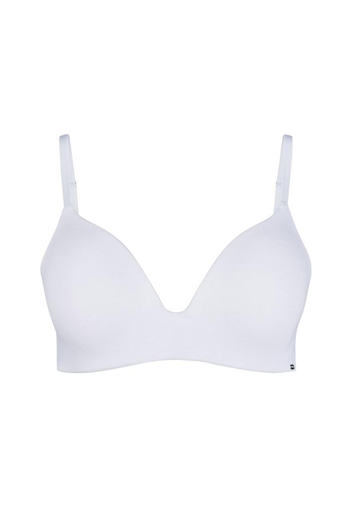 Skiny Damen Triangel gepaddet Classicotton Weiß 80 B