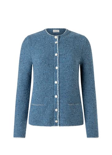 Strickjacke Knopf 1/1 Arm 42 Regular Fit - Blue Horizon