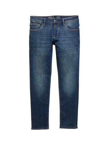 TTAEDAN STRAIGHT Jeans 31/32 Straight Fit - Used Dark Stone Blue Denim