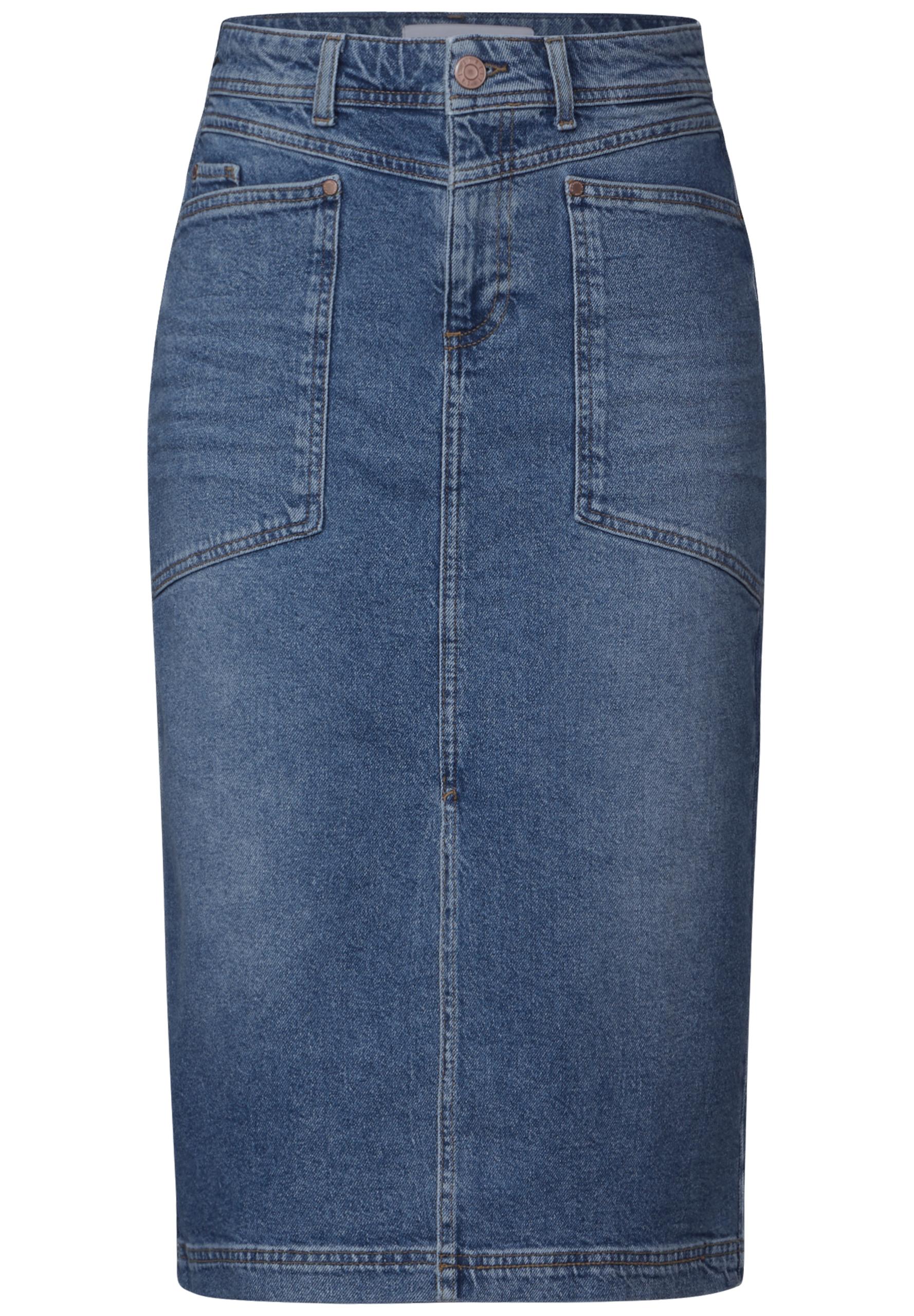Midi Pencil Jeansrock 34 - Medium Blue Authentic