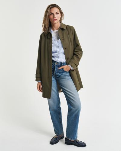 Regular Fit Leinenbluse mit Streifen 38 - Perfect Blue