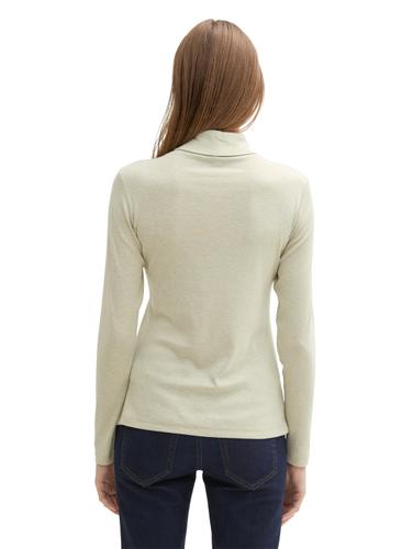 Langarmshirt mit Rollkragen XXXL Regular Fit - Pure Sage Melange