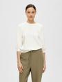 SLFTENNY 3/4 SWEAT TOP NOOS Weiß L
