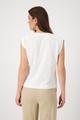 T-Shirt mit Schmuckschrift 46 - Cream