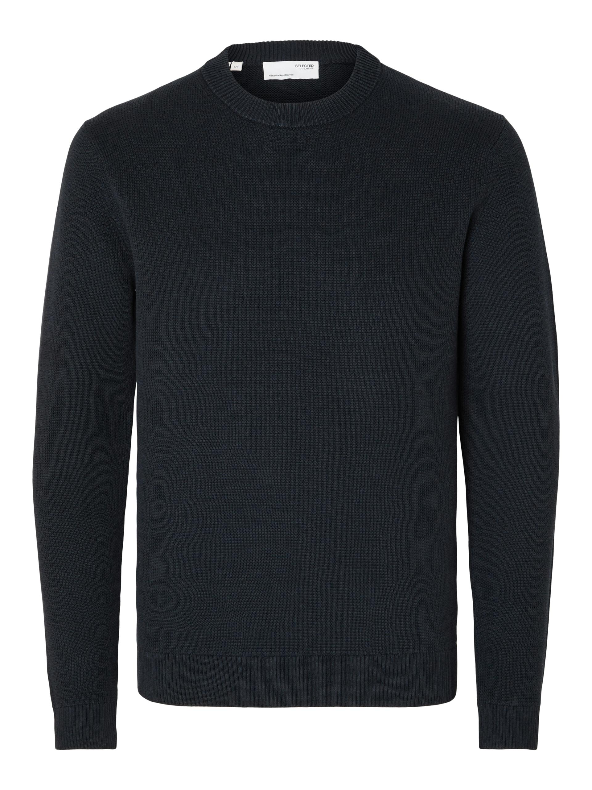 SLHDANE LS KNIT STRUCTURE CREW NECK NOOS S Normal geschnitten - Sky Captain