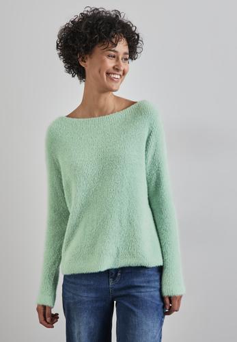 Federgarn-Pullover 38 - Light Sunlit Green