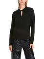 T-Shirt mit Knoteneffekt 38 - Black