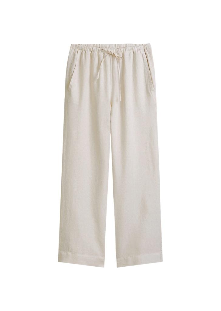 Leinen-Joggpants straight 36 Straight - Silky Stone