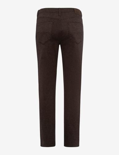Style Cadiz 33/30 Five-Pocket-Hose, Herrenhose, Gesäßtaschen mit Stitching, Einschubtaschen vorn, Zusätzliche Coinpocket, Reißverschluss, Straight Fit, Gerader Beinverlauf, Normale Fußweite, Normale Leibhöhe - Dunkelbraun