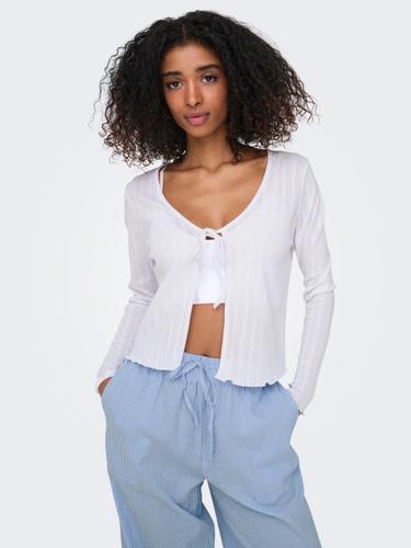 ONLCARLOTTA L/S STRING CARDIGAN JRS M Normal geschnitten - White