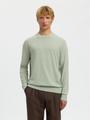 SLMTORINO LS KNIT CREW NECK NOOS L Normal geschnitten - Aqua Gray