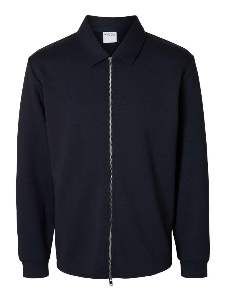 SLHEMANUEL SOFT FULL ZIP SWEAT NOOS Blau XXL