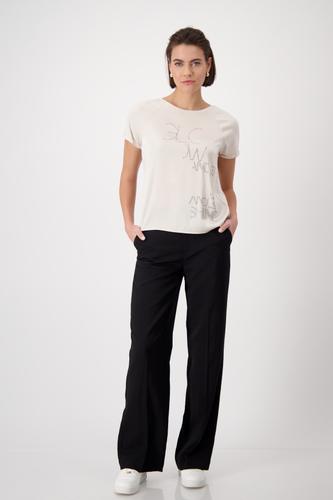 Blusenshirt mit Schmuckschrift 36 - Seashell