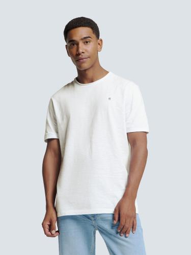 T-Shirt Crewneck Slub Weiß XXXL