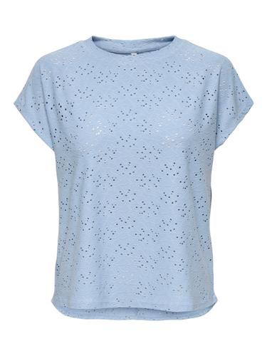 ONLSMILLA LIFE S/S TOP JRS NOOS M Normal geschnitten - Soft Chambray
