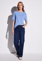 T-Shirt mit Struktur Blau 40