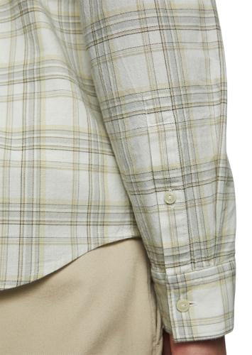 Hemd regular L - Multi/ Cotton White