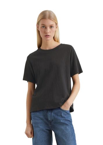 Slub-Jersey-T-Shirt loose Blau L
