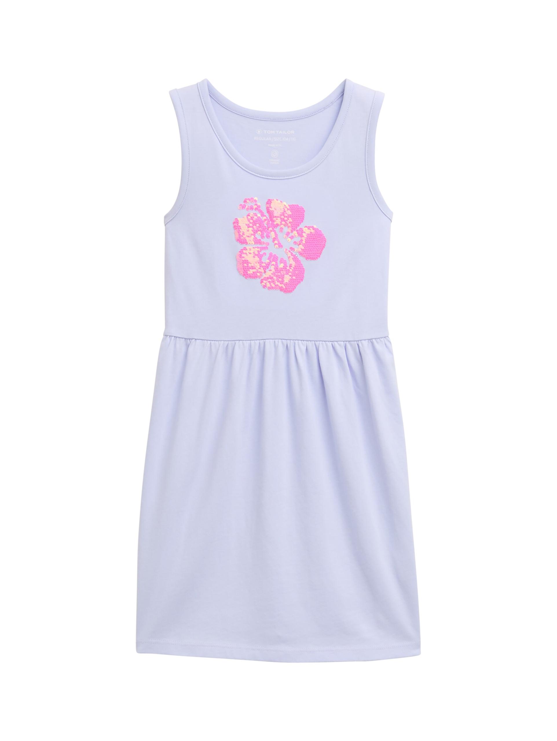 Mini-Kleid mit Wendepailletten 92/98 A-Linie - Happy Lilac