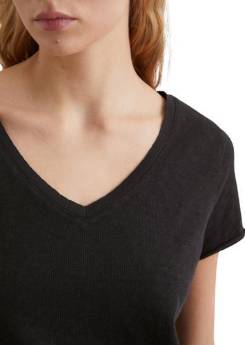V-Neck-T-Shirt regular Blau L
