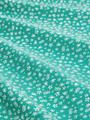 T-Shirt mit Knoten-Detail XS Regular Fit - Green Minimal Print