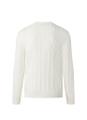 Pullover Rundhals 1/1 Arm Weiß