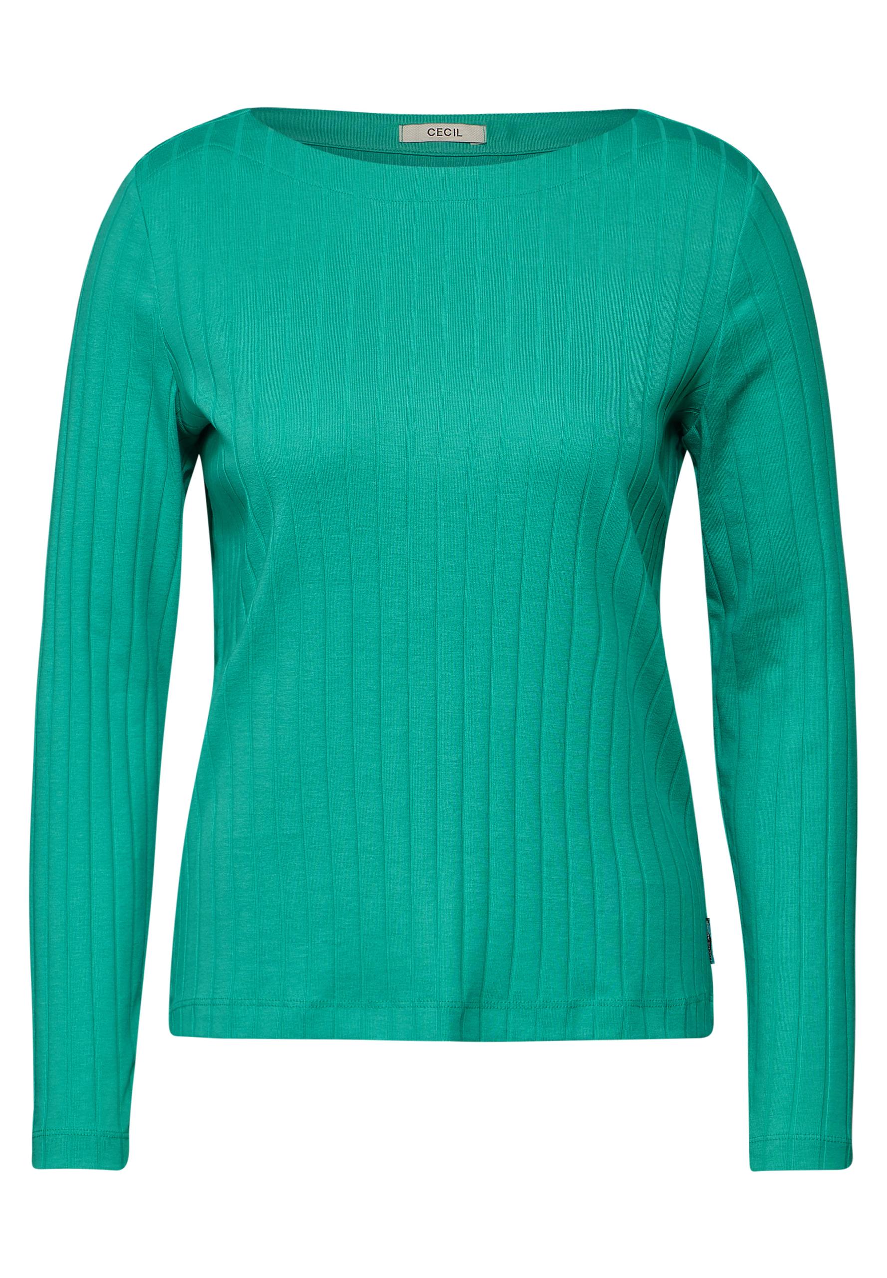 Shirt mit Rippstruktur XXL - Aventurine Green