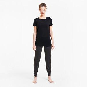 PUMA Damen T-Shirt Studio Lace Keyhole M in Schwarz