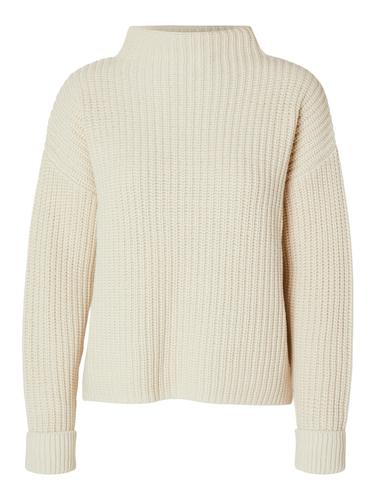 SLFSELMA LS KNIT PULLOVER NOOS XL Normal geschnitten - Birch