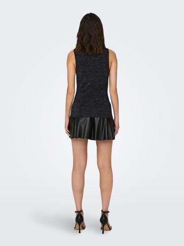 ONLROMA S/L 2-WAYS SHINE TOP JRS S Normal geschnitten - Black