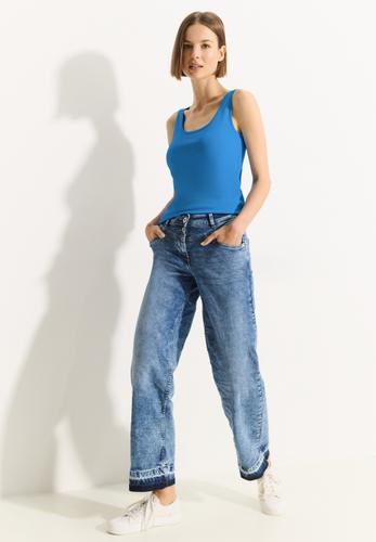 Basic Top in Unifarbe XL - Azure Blue