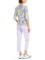 Rippen-T-Shirt mit Sushi-Print Violett 38