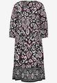 Tunika Kleid mit Print M - Black