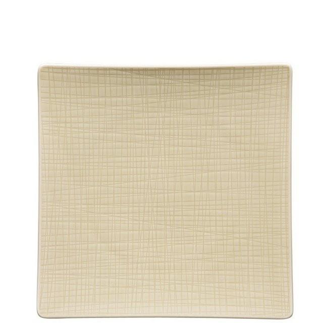 Rosenthal Speiseteller »Mesh Colours Cream Teller 27 cm quadr. flach«, (1 Stück)