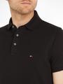 TOMMY HILFIGER Poloshirt »SLIM FIT POLO S/« - Schwarz / M